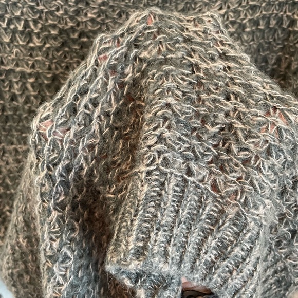 Sun & Shadow Green Mixed Stitch Women’s Small Green Crew Neck Pull Over Sweater - Picture 4 of 10